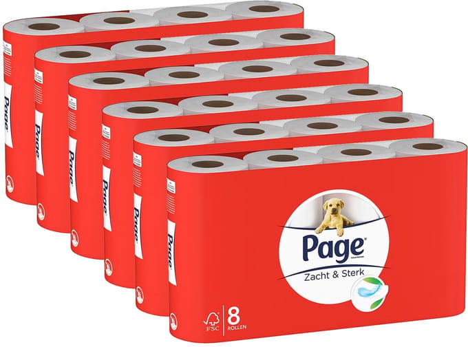 Page Toiletpapier Zacht & Sterk 48 rollen