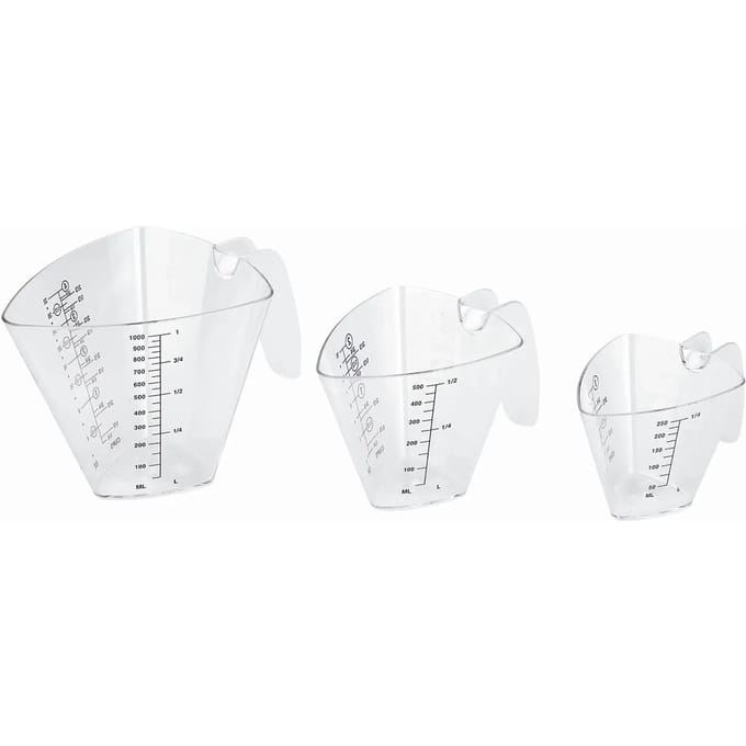 Set van 3 driehoekige maatpotten Lacor 250 -500 - 1000 ml