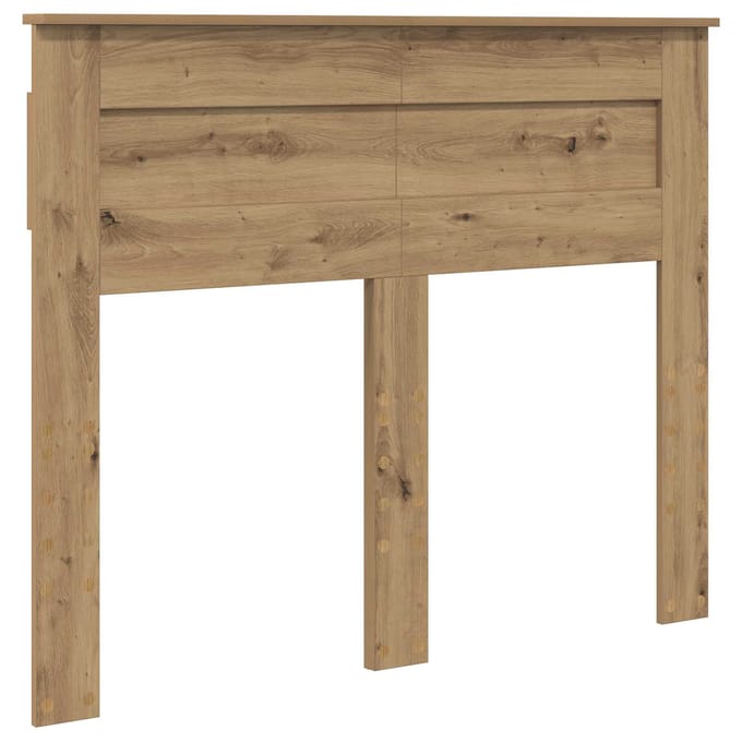 vidaXL Hoofdbord Artisan Eiken Bewerkt hout
