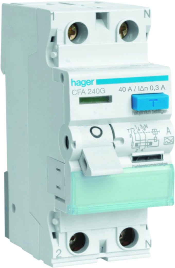 Hager Class A Aardlekschakelaar - CFA240G