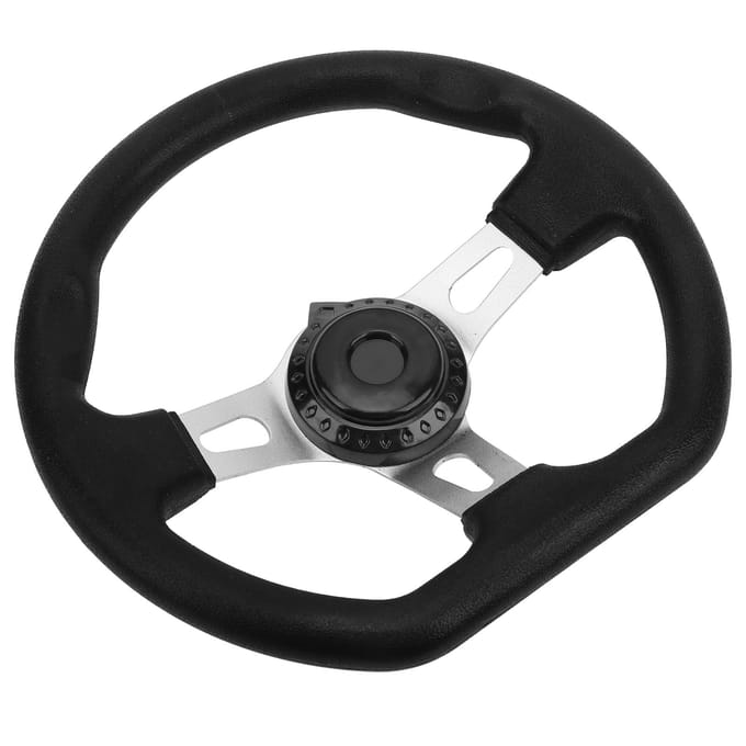 Volant de kart tout-terrain 270 mm 3 rayons Modification universelle pour moteurs 150cc250cc black