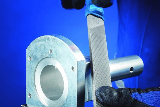 Platte stomp vijl, 300 mm, rechthoekige vijl met ergonomisch heft voor efficiënt vijlen