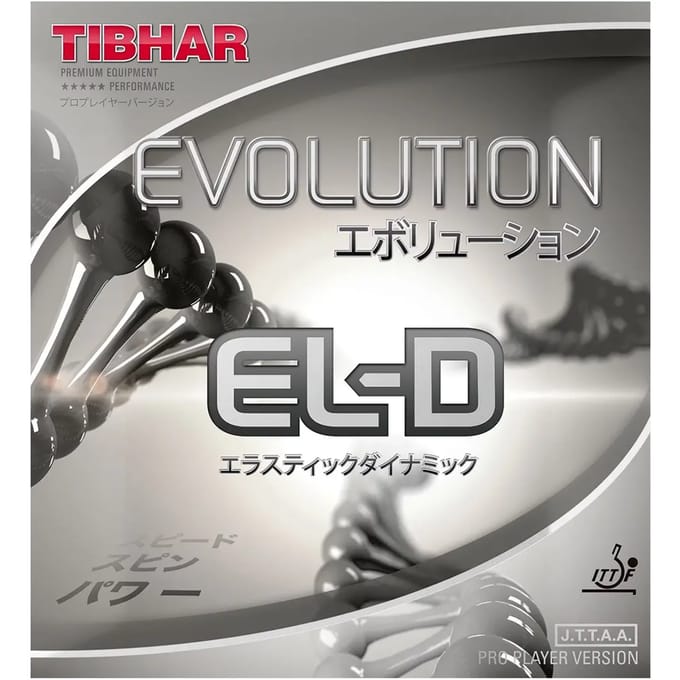 Tibhar - Evolution EL-D - Rood - 2.1 - Tafeltennis Rubbers