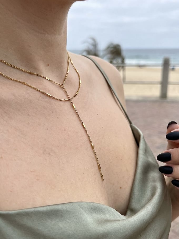 Anelplus Gouden Halsketting Tamara – Trendy & Stijlvol