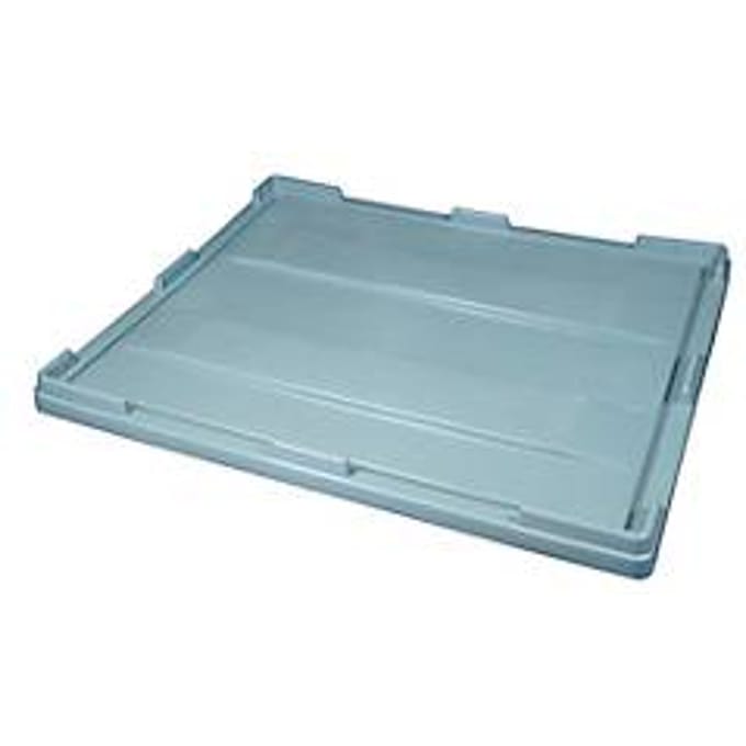 Deksel FP-EDA 1210 LID, voor Big Box grote containers met buitenafmetingen L 1000 x B 1200 mm, polypropyleen, grijs