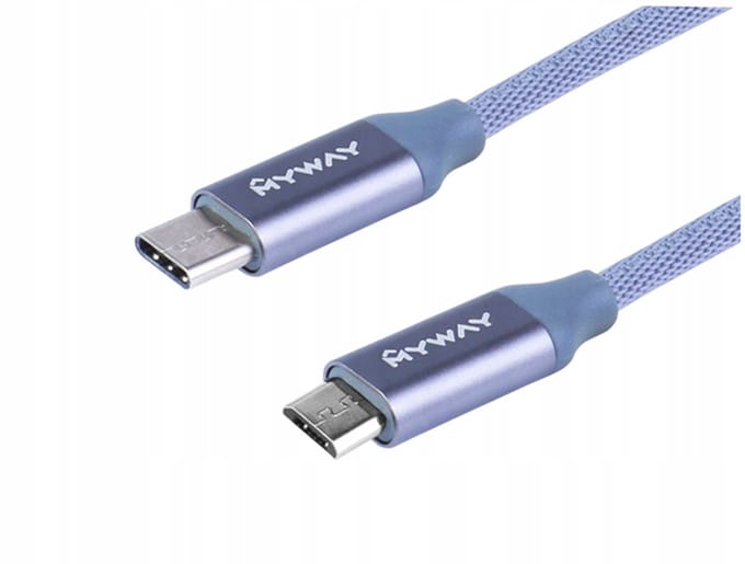 MYWAY MicroUSB Laadkabel 1,2m Blauw - Snel Laden & Data