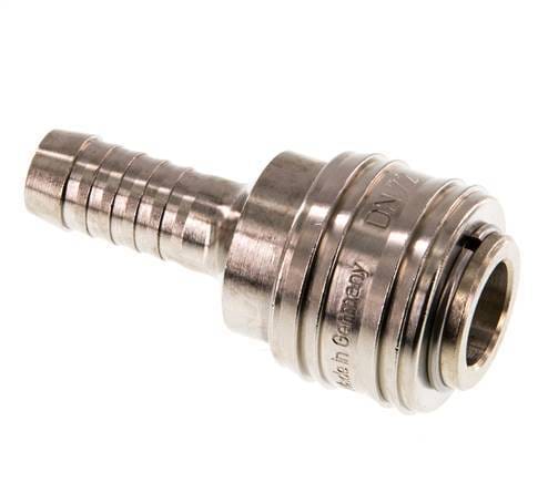 Vernikkeld Messing DN 7.2 (Euro) Luchtkoppeling Snelkoppeling 10 mm Slangpilaar