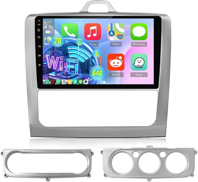 Hexinex Autoradio - geschikt voor Ford Focus II MK2 - 2004 t/m 2011 - 2+64GB Carplay FM RDS USB