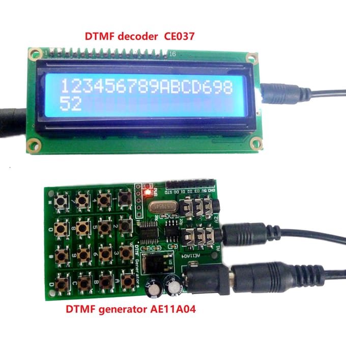 Module DTMF 5-24VDC Module générateur audio Encodeur vocal double carte émetteurs clavier pour multicolore