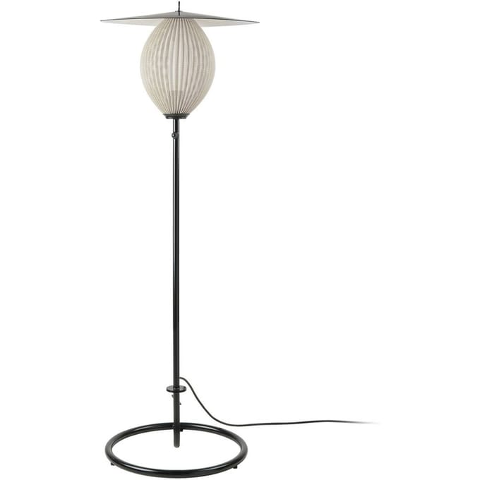 Gubi buiten vloerlamp Satellite, IP65, zwart/crèmewit