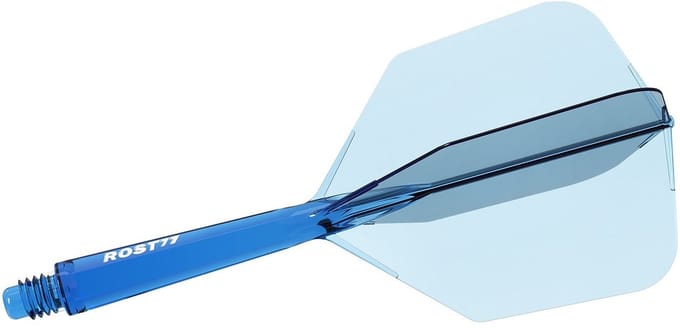 Cuesoul ROST 77 Transparent Blue Big Wing - Dart Flights