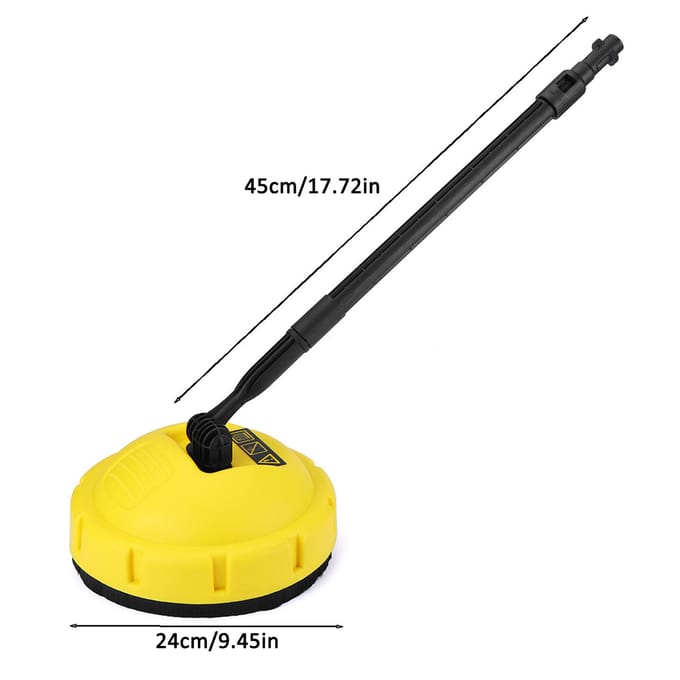 Brosse de nettoyage de surface pour nettoyeur haute pression Brosse rotative de remplacement pour Karcher série K1K7 Bosch Comet jaune