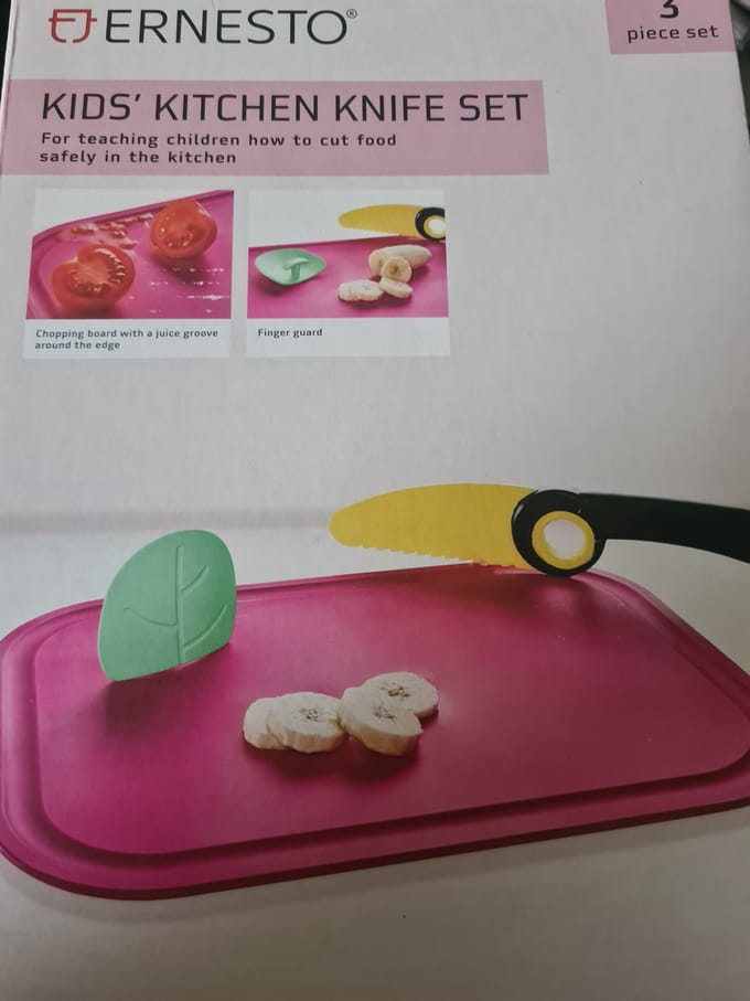 Ernesto kids keukenmessenset Roze