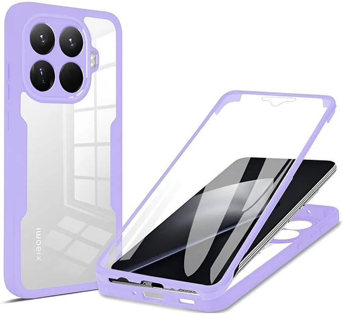 Hoesje geschikt voor Xiaomi 15T Pro - Techsuit ColorVerse 360 Case met Screenprotector - Paars