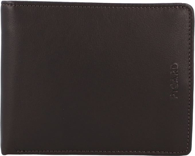 PICARD Leren Portemonnee Brooklyn Bifold Wallet Cafe Bruine