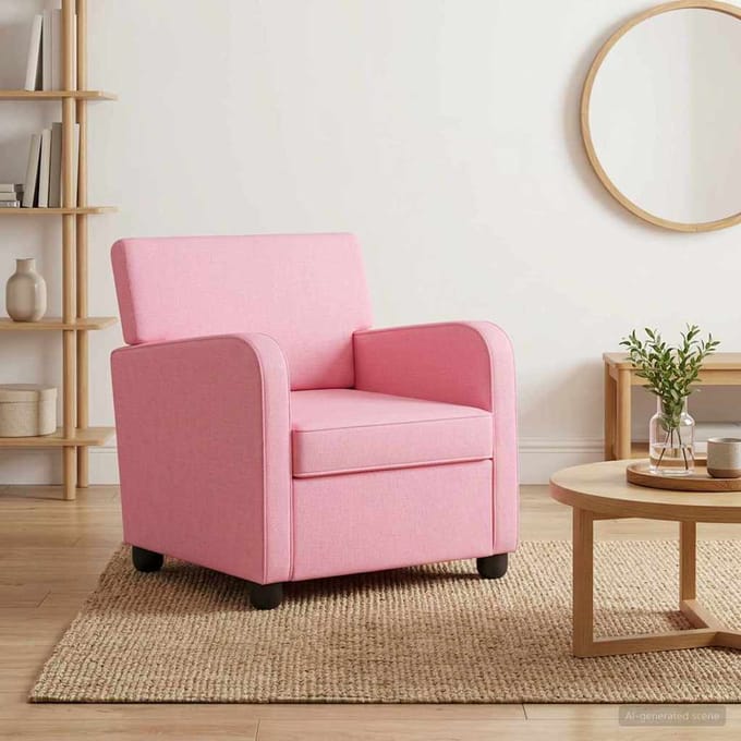 vidaXL - Fauteuil - Roze - Stof