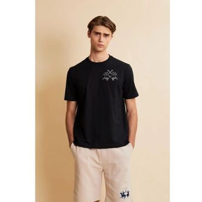 T-shirt La Martina MCR008 JS409-09999 BLACK