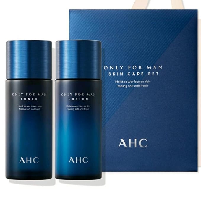 AHC ALLEEN VOOR MANNEN Tonerlotionset (150 ml + 150 ml) blue