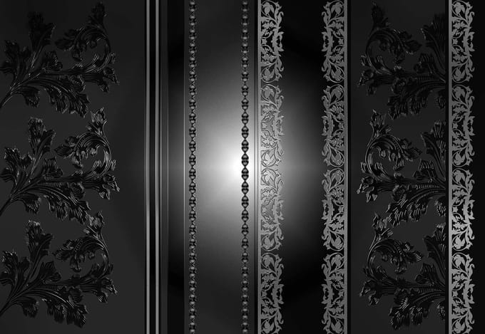 Fotobehang  Floral Pattern | XL - 208cm x 146cm | 130g/m2 Vlies