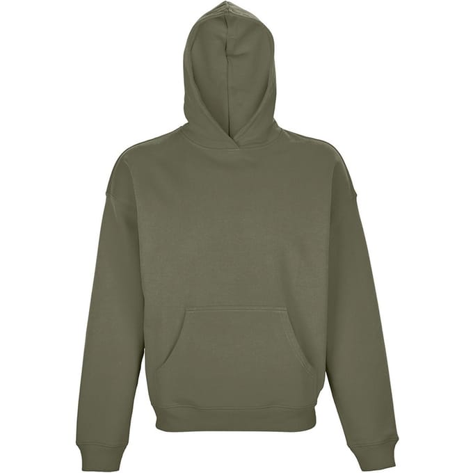 SOLS Unisex Adult Connor Organic Oversized Hoodie (Khaki)