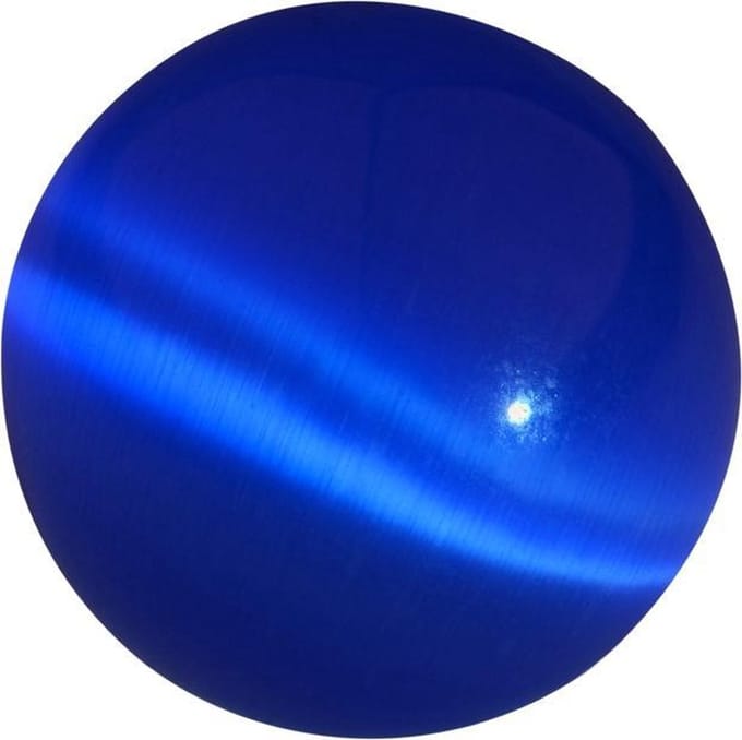 Quiges Verwisselbaar Bolletje Cateye Blauw 18mm - 18B002