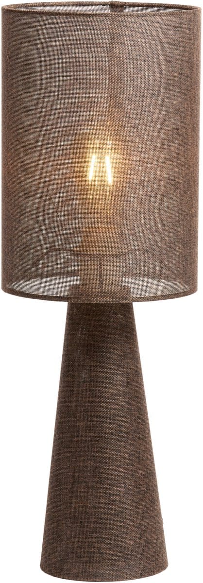 Light & Living Tafellamp Micky Linnenlook - Bruin