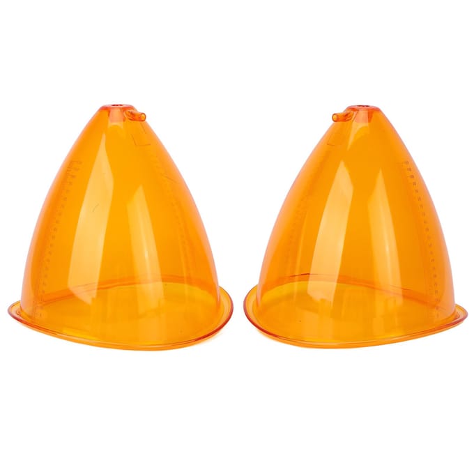 1 Paar Vacuüm Zuignap Vacuüm Cupping Machine Accessoires voor Billen Lift Lichaamsmassage 120ml yellow