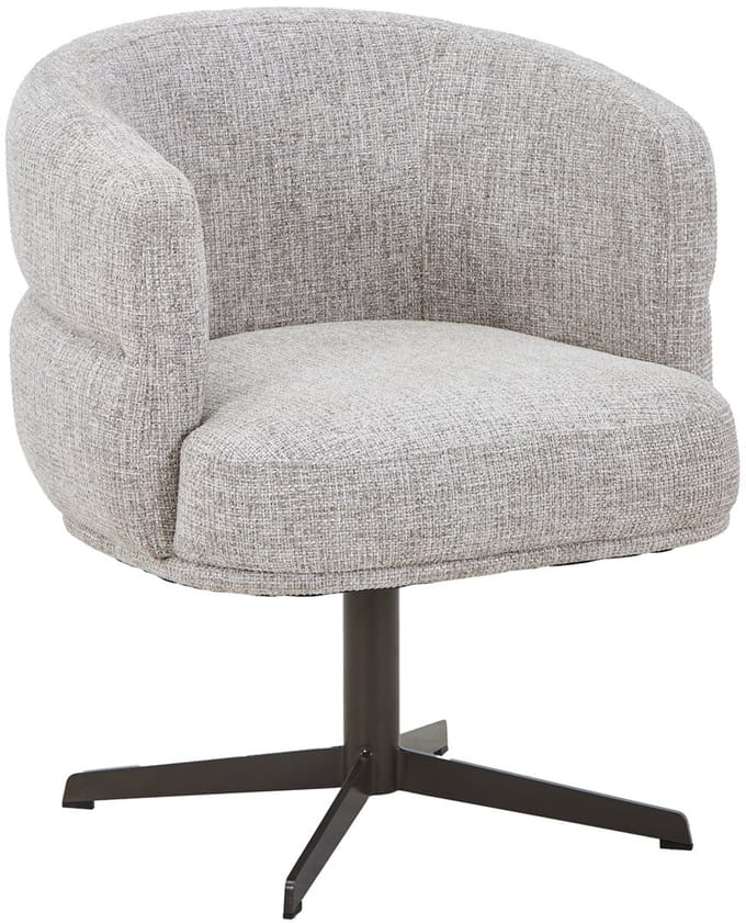 DÉJA Living Eetkamerstoel Coria - Beige/Brons - Draaibaar - Set van 2
