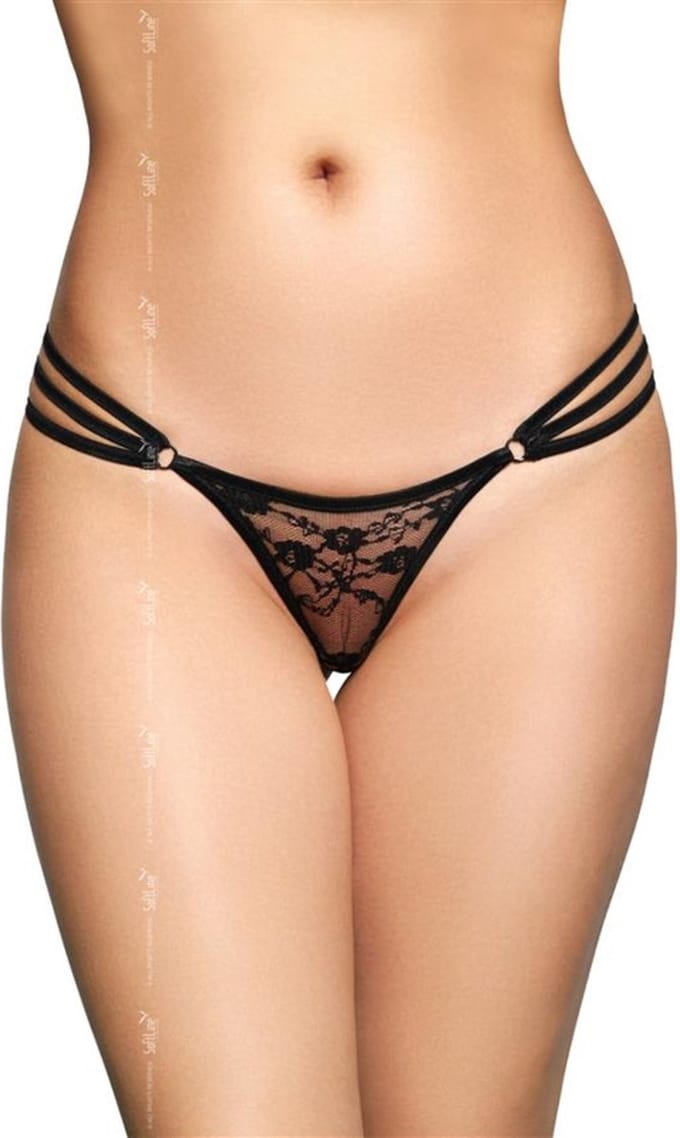 SoftLine sexy string - zwart M/L