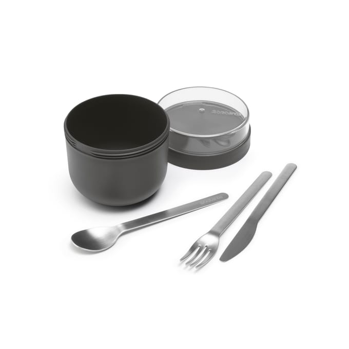 Brabantia Make & Take Yoghurt Beker To Go - 500 ml - Kunststof - Dark Grey