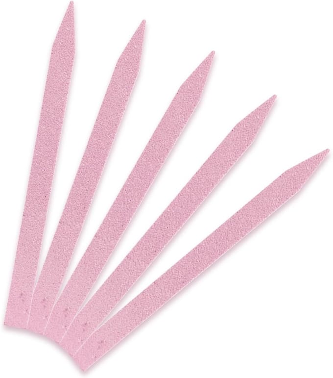 5 Delige Set Nagelvijlen en Cuticula Verwijderaars - V-Vorm - Professioneel Manicure Set