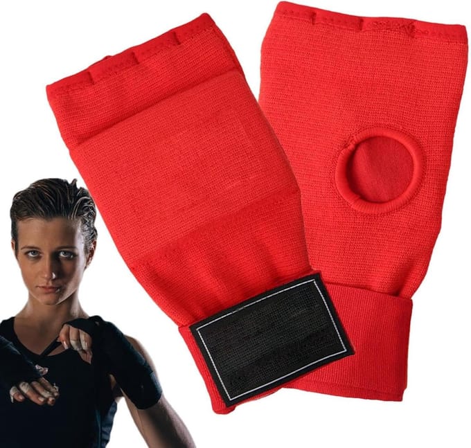 Bokshandschoenen - Vechthandschoenen - Sparring training - Vernieuwde schokabsorptie - One size - Rood