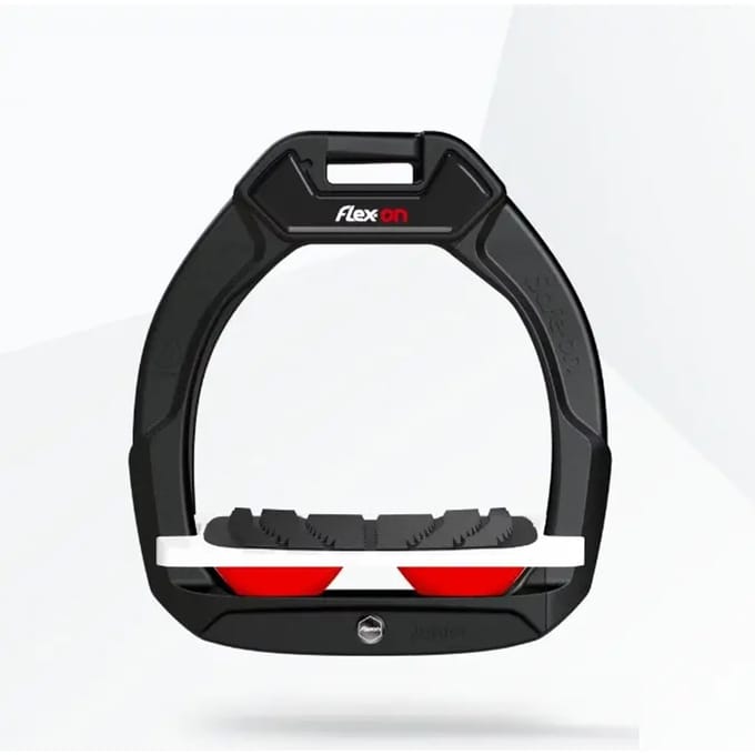 Veiligheidsstijgbeugels Rood/Wit/Zwart Hellend voor Kinderen Flex-On Safe-On