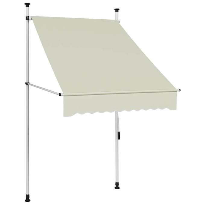 vidaXL - Luifel - handmatig - uittrekbaar - 100 - cm - crème