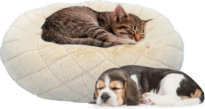 maxxpro Hondenmand/ Kattenmand - Kussen - Wasbaar - 46cm - Beige