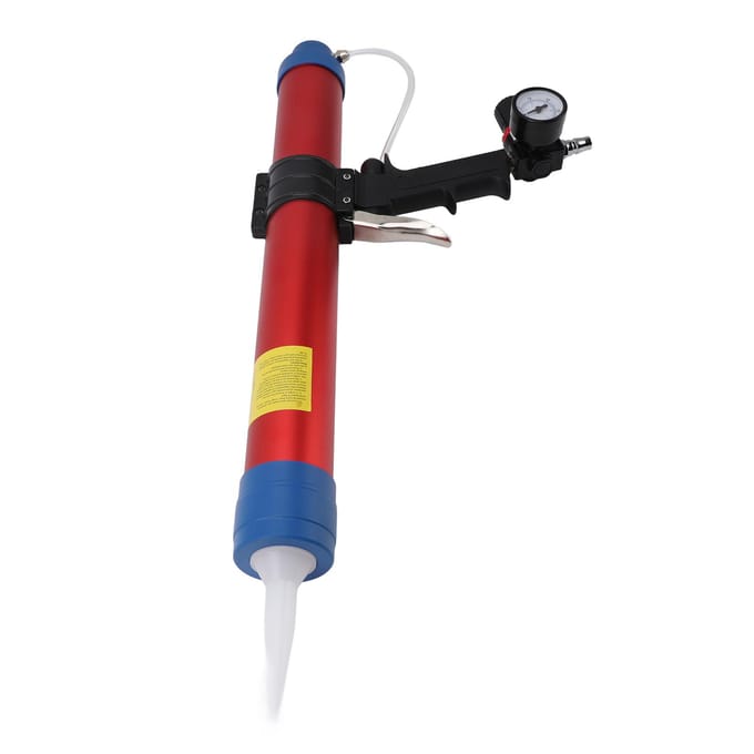 Appareil de calfeutrage pneumatique 600 ml, ensemble de grattoirs et buses G1/4, outils de jointure pour la construction de maisons blue