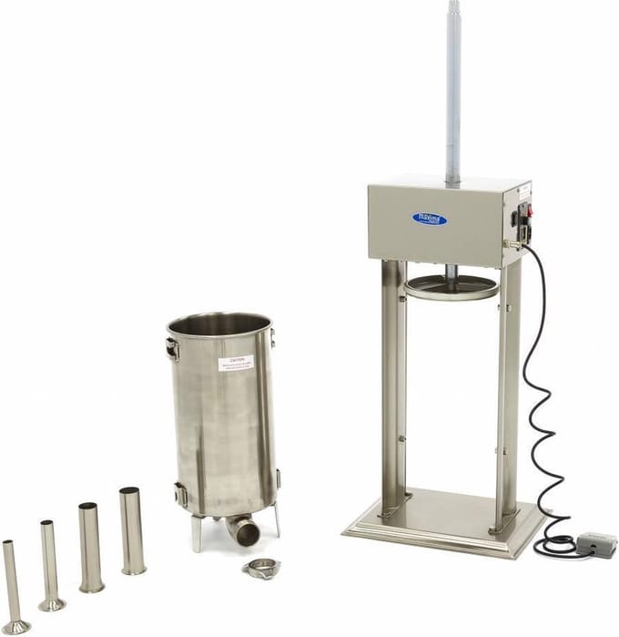 Worstenvuller - 15 L - Automatisch - Verticaal - incl. 4 Vulbuizen