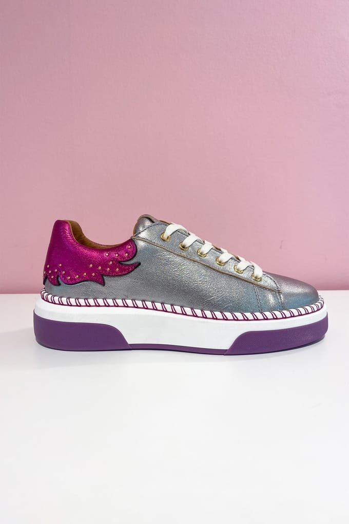 DWRS label Cruz Silver / Fuchsia Größe: 41 | Trainers Outlet | Damen | Grau