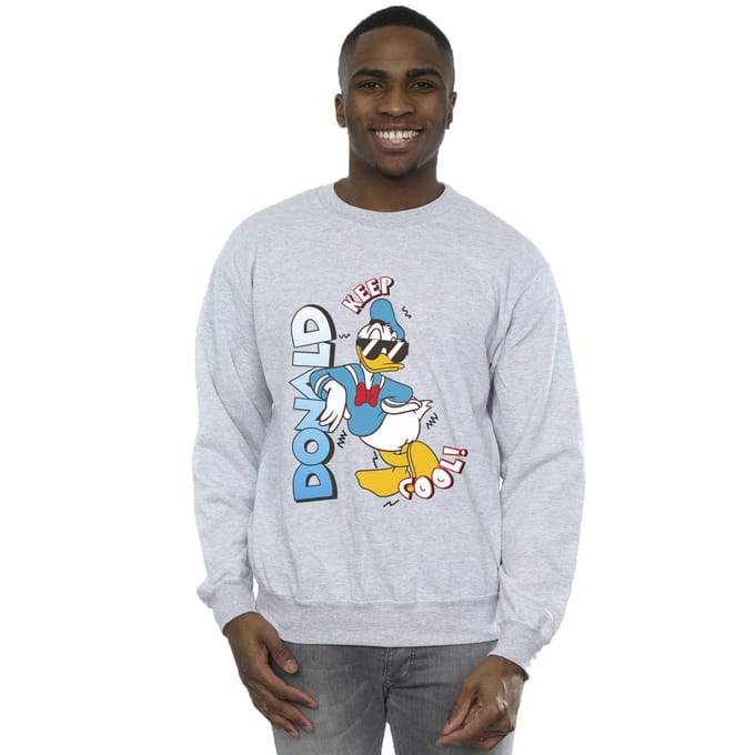 Disney Heren Donald Duck Cool Sweatshirt (Sportgrijs)