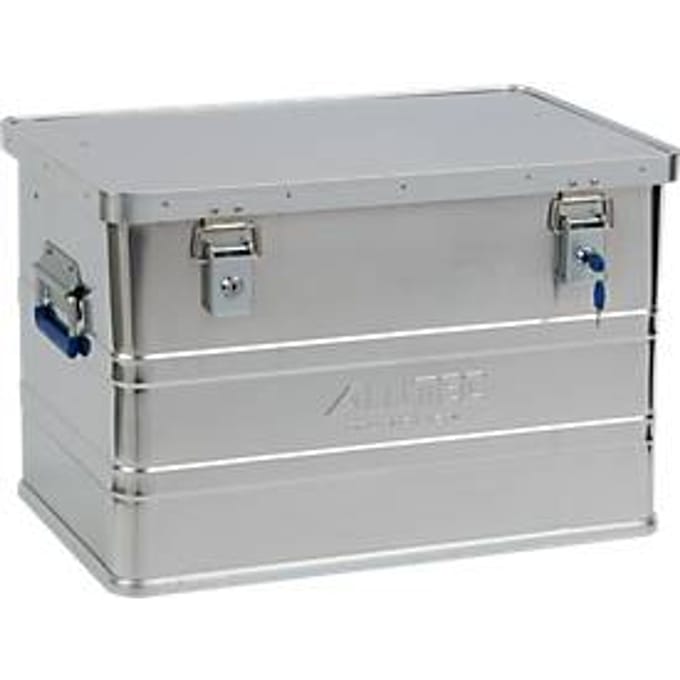 Transportbox Alutec CLASSIC 68, aluminium, 68 l, l 575 x b 385 x h 375 mm, cilindersloten