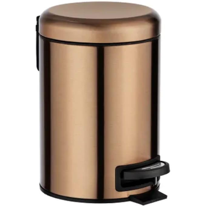 Wenko Pedaalemmer Leman Metallic 3l Rvs Koper 17x25x22,5cm