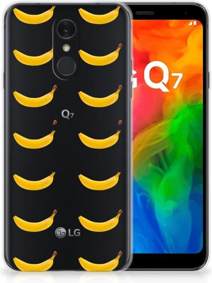 LG Q7 Siliconen Case Banana