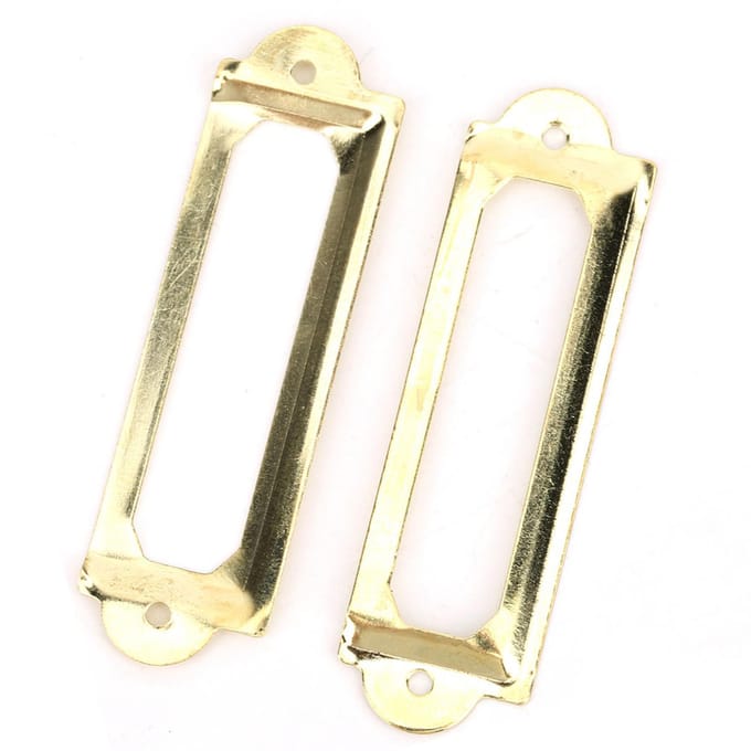 20 Stuks Lade Label Merk Studenten DIY Retro Lade Borden Plank Notitie AccessoireGeel geel