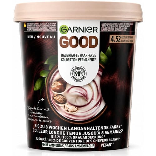 Garnier - Goede Permanente Haarkleuring - 4.52 Brun Rouge Cerise