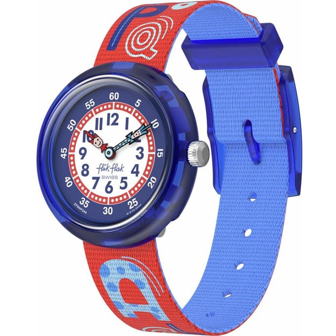 Swatch Flik Flak KNOW YOUR ABC Horloge FBNP244 Jongens Rood
