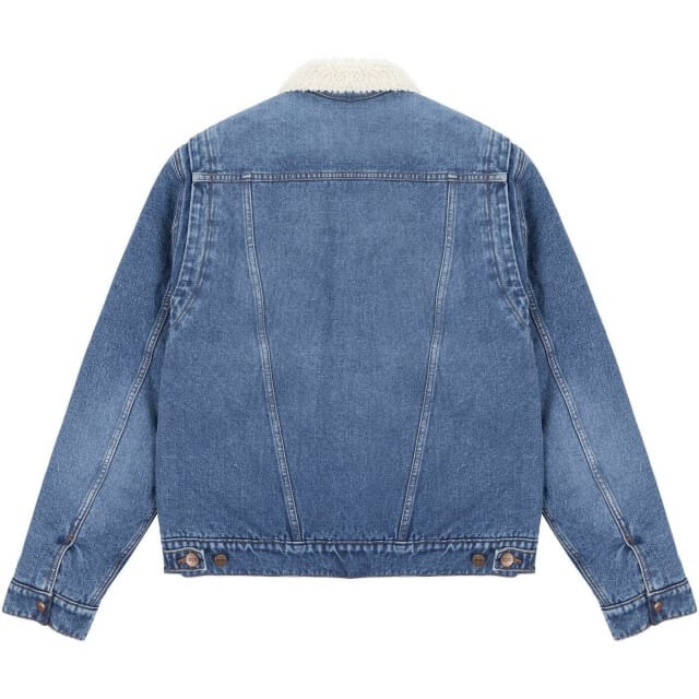 Wrangler 124mj Sherpa Jasje Blauw M Man