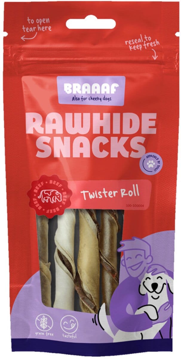 Braaaf snack twister roll - 1 ST à 5 ST