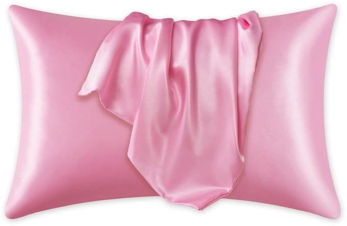 Satijnen kussensloop Roze 60 x 70 cm hoofdkussen formaat - AfricanFabs® Satin pillow case / Zijde zachte kussensloop van satijn (1 stuks)