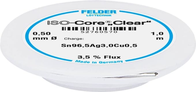 Felder LAttechnik ISOCore Clear SAC305 Soldeertin Spoel Sn96