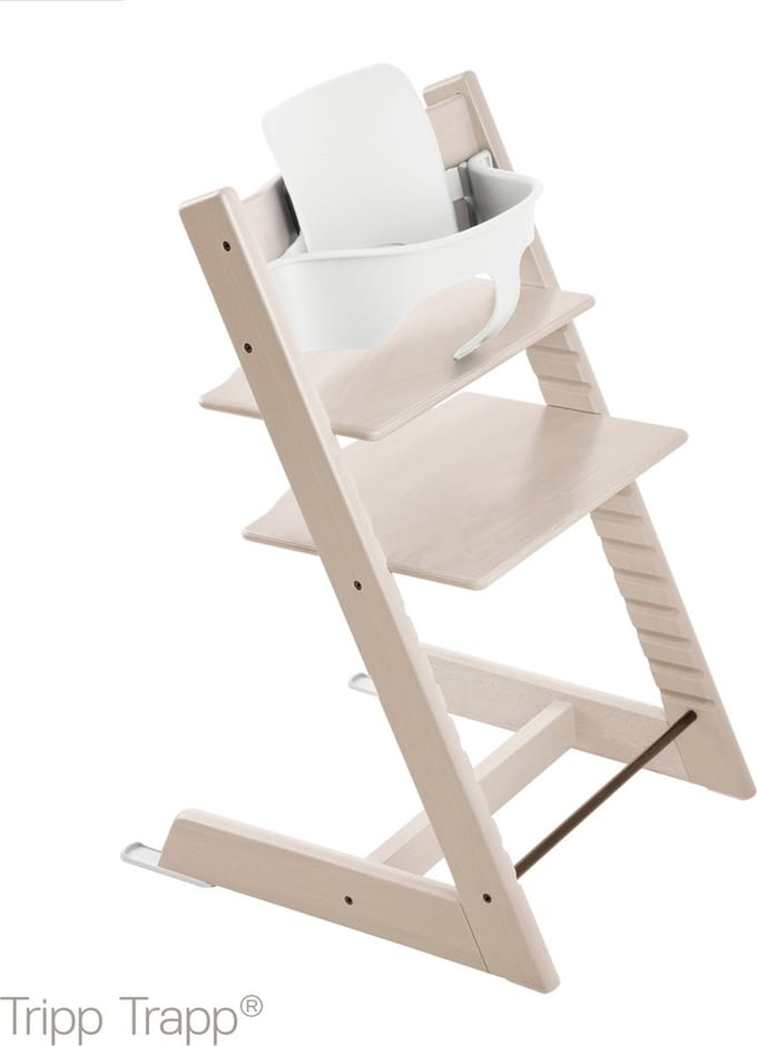 Stokke Tripp Trapp Kinderstoel met Babyset - White Wash